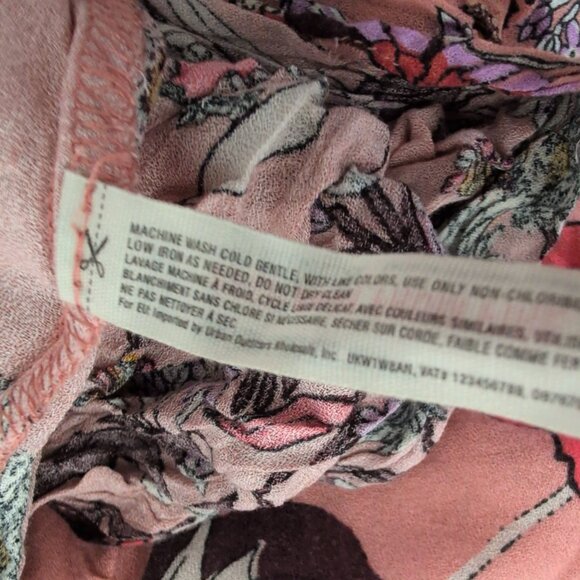 Intimately Free People Floral Midi Dress Womens Size Medium Pink Backless Boho - Picture 7 of 12